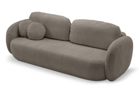 Divano letto in tessuto bouclè Madrid 238x142 cm