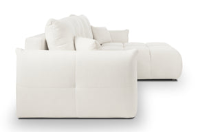 Divano letto angolare in tessuto cinigliato Dublino 257x111/177 cm