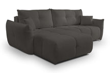 Divano letto angolare in tessuto cinigliato Dublino 257x111/177 cm