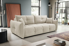 Divano letto in tessuto cinigliato Lisbona 245x110/144 cm