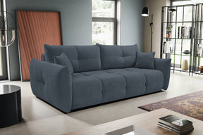 Divano letto in tessuto cinigliato Lisbona 245x110/144 cm