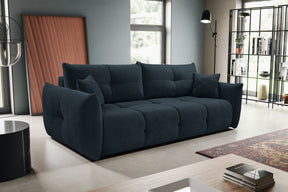Divano letto in tessuto cinigliato Lisbona 245x110/144 cm