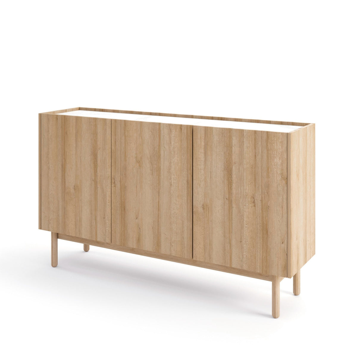 Madia 3 ante in legno laminato Arnesia 144x83 cm