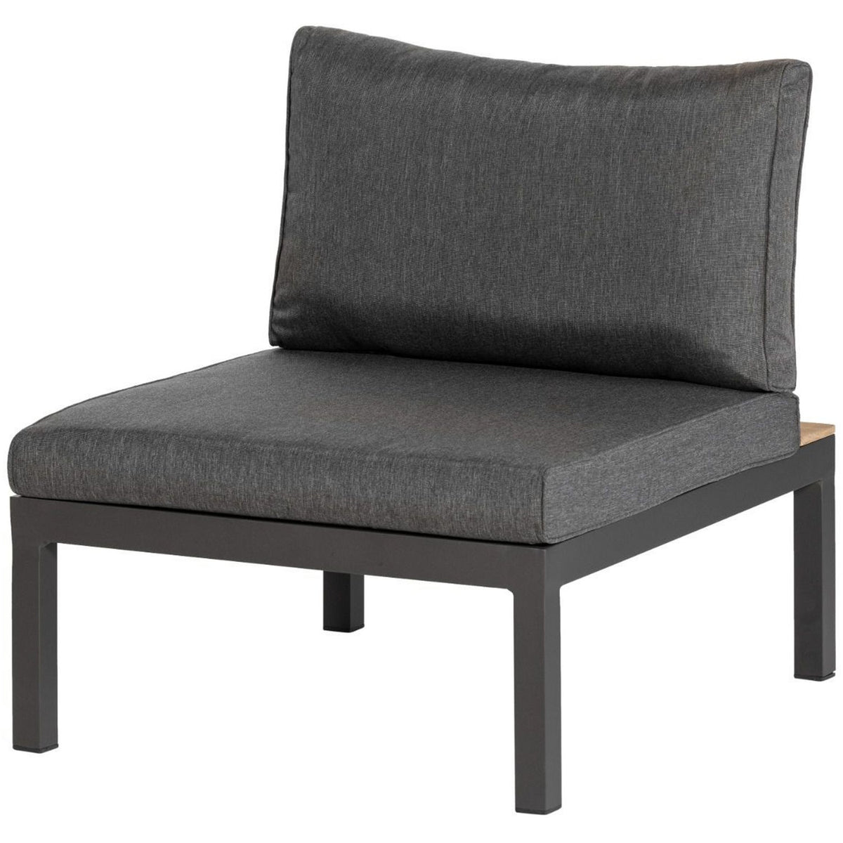 Sedia da esterno antracite Vida 80x63 cm - modulo componibile