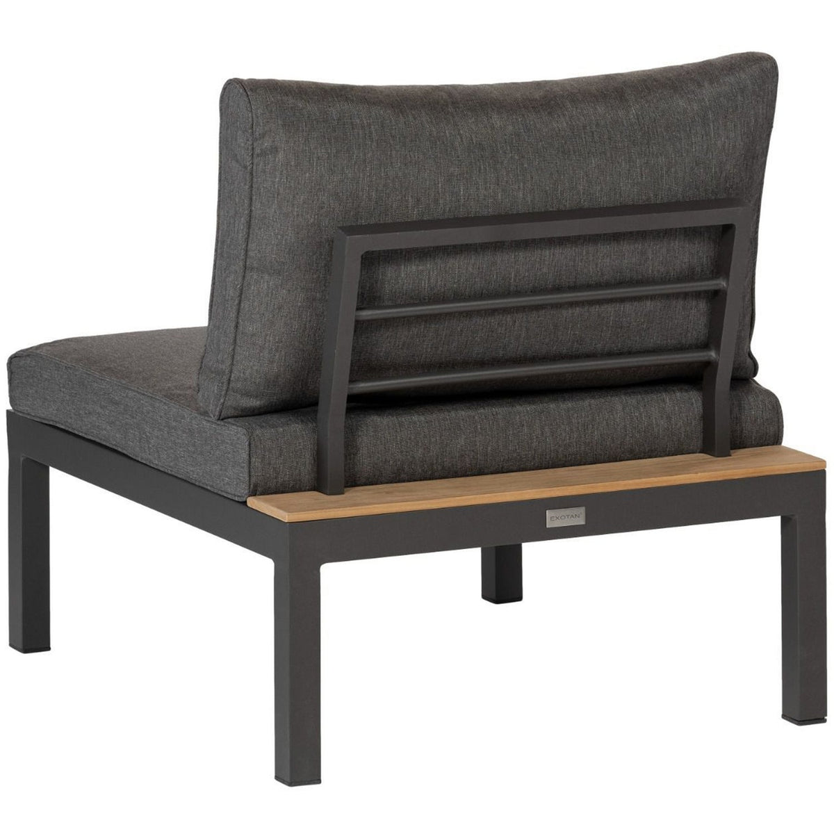 Sedia da esterno antracite Vida 80x63 cm - modulo componibile