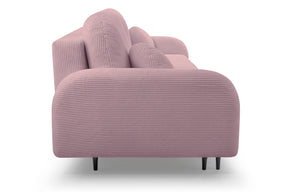Divano letto in tessuto cannettato Tokyo 230x102 cm