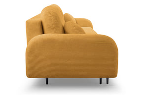 Divano letto in tessuto cannettato Tokyo 230x102 cm