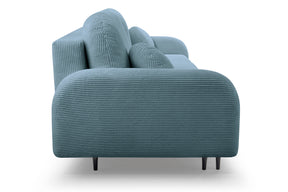 Divano letto in tessuto cannettato Tokyo 230x102 cm
