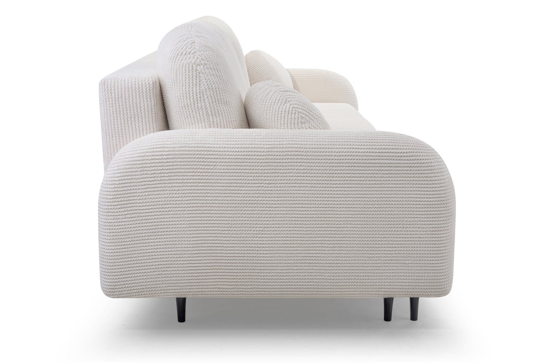 Divano letto in tessuto cannettato Tokyo 230x102 cm