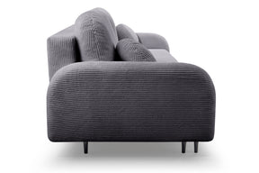 Divano letto in tessuto cannettato Tokyo 230x102 cm