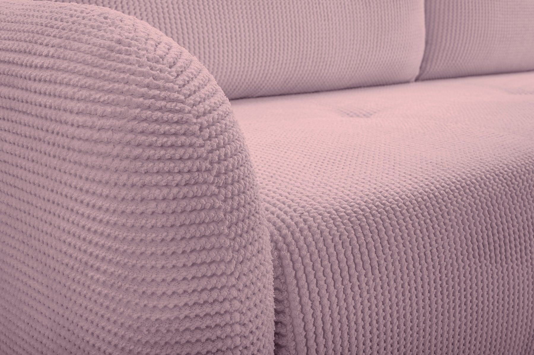 Divano letto in tessuto cannettato Tokyo 230x102 cm