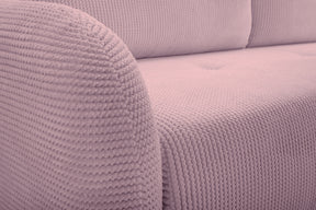 Divano letto in tessuto cannettato Tokyo 230x102 cm