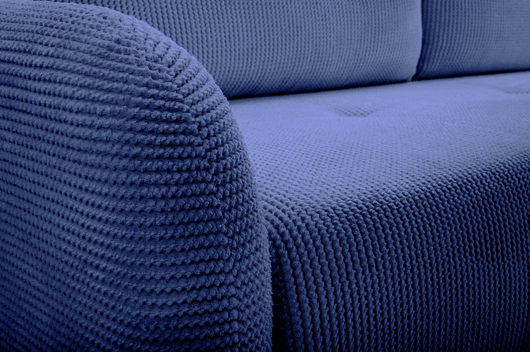Divano letto in tessuto cannettato Tokyo 230x102 cm