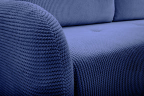 Divano letto in tessuto cannettato Tokyo 230x102 cm
