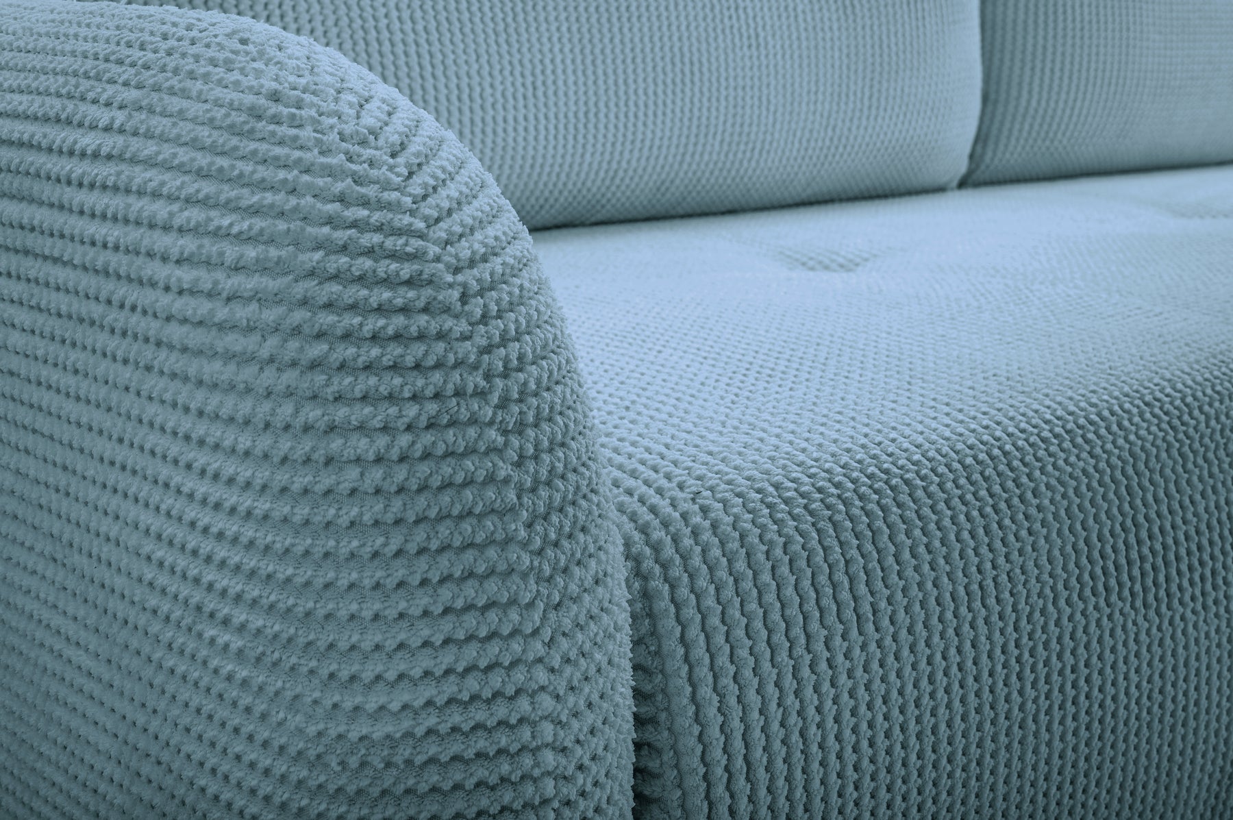 Divano letto in tessuto cannettato Tokyo 230x102 cm