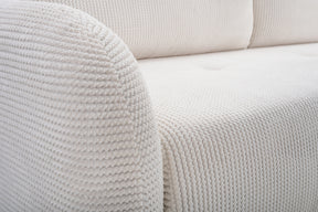 Divano letto in tessuto cannettato Tokyo 230x102 cm