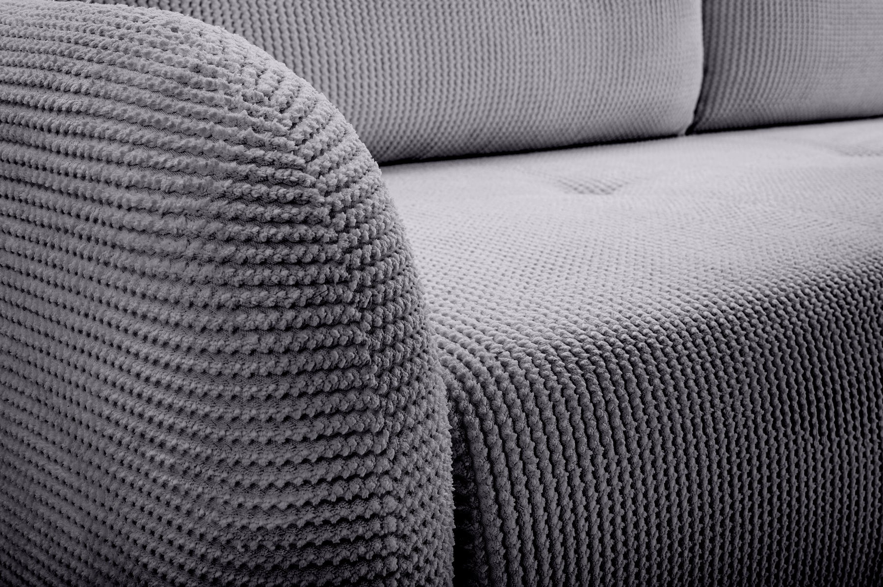 Divano letto in tessuto cannettato Tokyo 230x102 cm