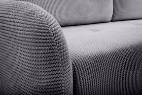 Divano letto in tessuto cannettato Tokyo 230x102 cm