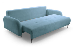 Divano letto in tessuto cannettato Tokyo 230x102 cm