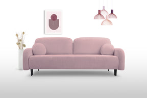 Divano letto in tessuto cannettato Tokyo 230x102 cm