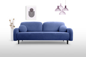 Divano letto in tessuto cannettato Tokyo 230x102 cm