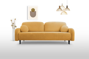 Divano letto in tessuto cannettato Tokyo 230x102 cm