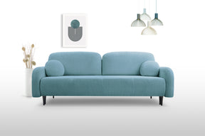 Divano letto in tessuto cannettato Tokyo 230x102 cm