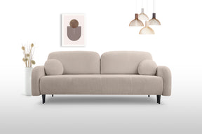 Divano letto in tessuto cannettato Tokyo 230x102 cm