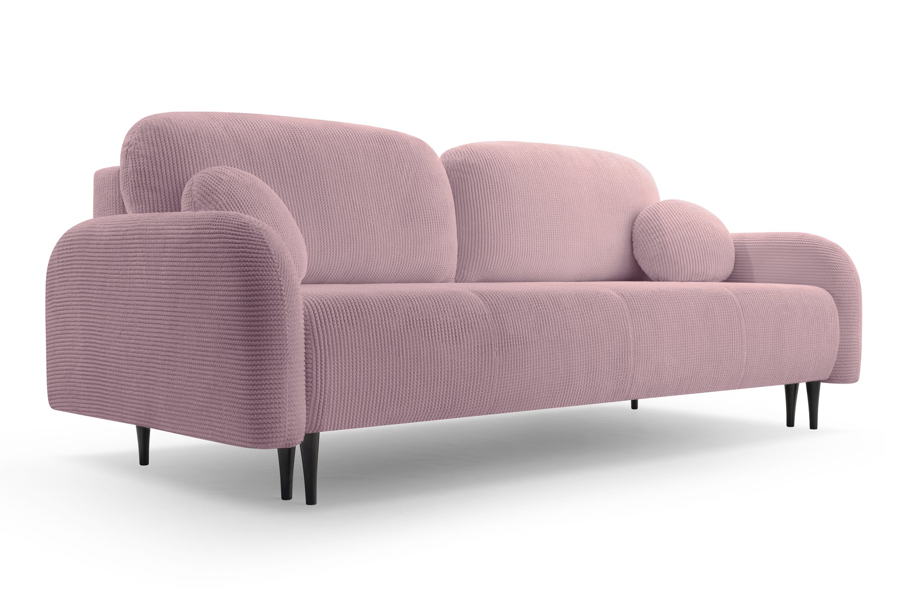 Divano letto in tessuto cannettato Tokyo 230x102 cm