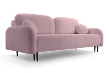 Divano letto in tessuto cannettato Tokyo 230x102 cm