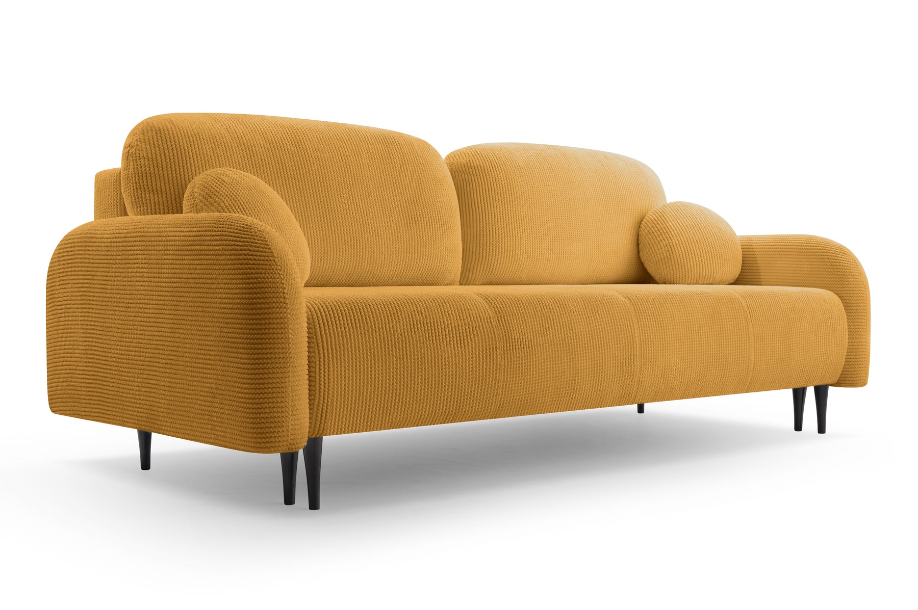 Divano letto in tessuto cannettato Tokyo 230x102 cm