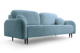 Divano letto in tessuto cannettato Tokyo 230x102 cm