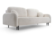Divano letto in tessuto cannettato Tokyo 230x102 cm