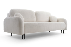 Divano letto in tessuto cannettato Tokyo 230x102 cm