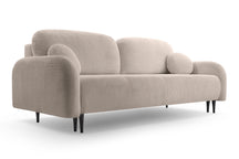 Divano letto in tessuto cannettato Tokyo 230x102 cm