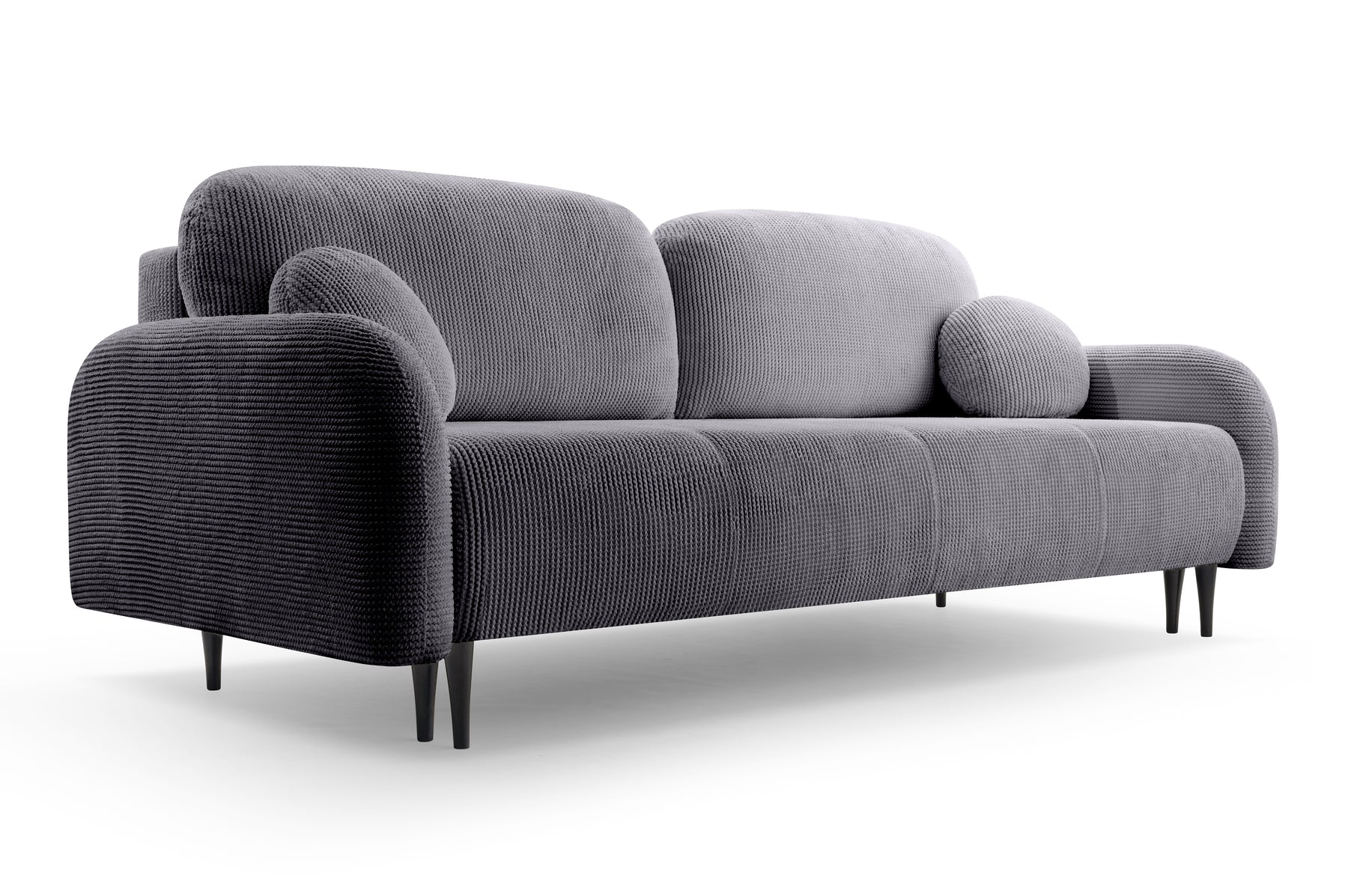 Divano letto in tessuto cannettato Tokyo 230x102 cm