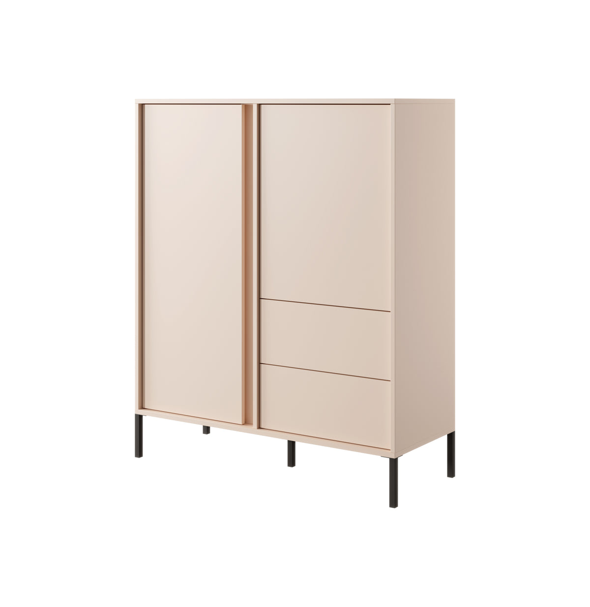 Credenza con 2 ante e 2 cassetti Eos 103x123 cm