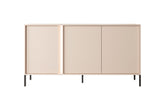 Madia a 3 ante con piede in metallo Eos 153x81 cm