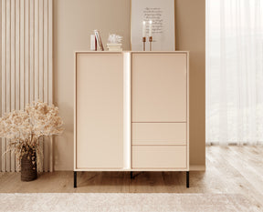 Credenza con 2 ante e 2 cassetti Eos 103x123 cm