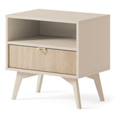 Comodino 1 cassetto 1 in legno laminato Vanity 54x54 cm