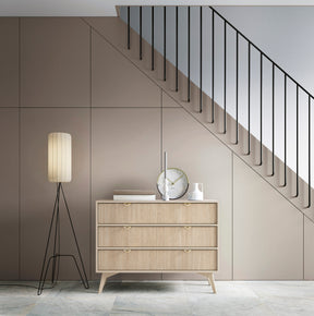 Cassettiera 3 cassettoni in legno laminato Vanity 106x80 cm