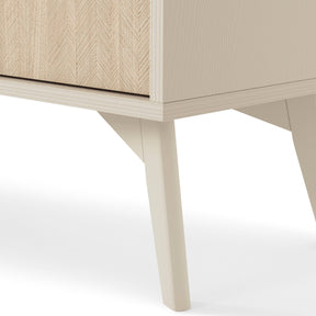 Comodino 1 cassetto 1 in legno laminato Vanity 54x54 cm