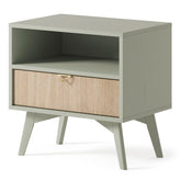 Comodino 1 cassetto 1 in legno laminato Vanity 54x54 cm