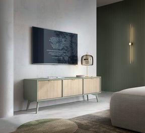 Mobile TV 3 ante in legno laminato Vanity 158x52 cm