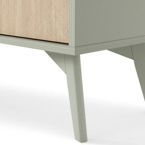 Comodino 1 cassetto 1 in legno laminato Vanity 54x54 cm