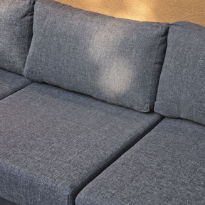 Divano angolare da esterno con tavolino abbinato Vida 295x75 cm