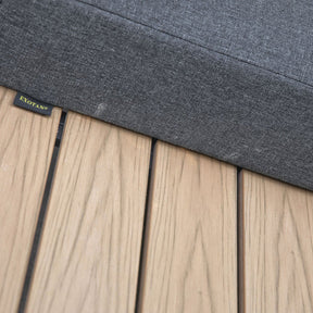 Divano angolare da esterno con tavolino abbinato Vida 295x75 cm