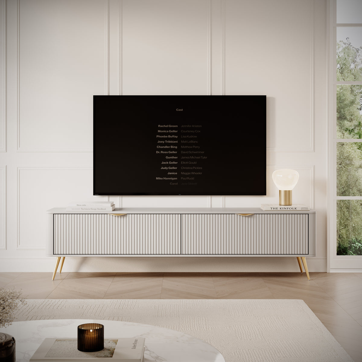 Mobile TV con 2 ante Essenza 200x51 cm