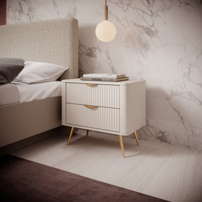 Comodino con 2 cassetti Essenza 63x38 cm