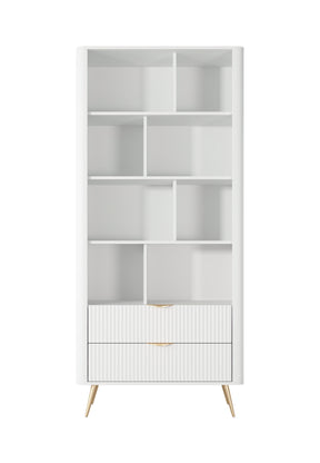 Libreria con 2 cassetti Essenza 88x193 cm